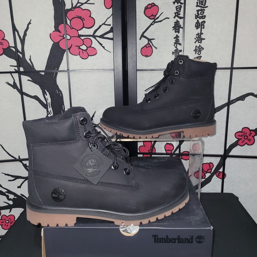 Timberland Black Nubuck Waterproof Boots